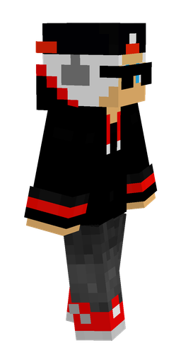 Black skin: body, right side render