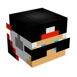 Black skin: head render
