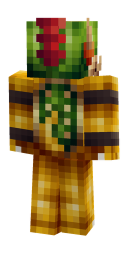 Brown skin: body, back render