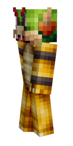 Brown skin: body, left side render