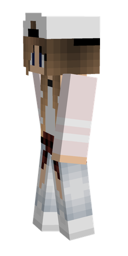 Pink skin: body, left side render