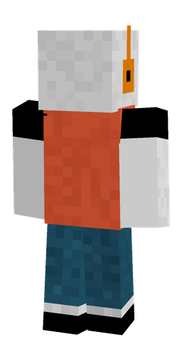 Black skin: body, back render
