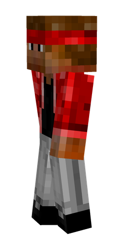 Brown skin: body, left side render