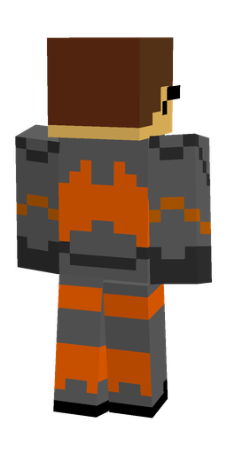 Brown skin: body, back render