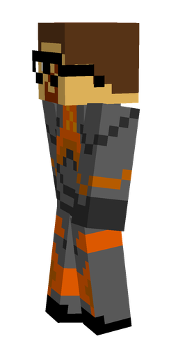 Brown skin: body, left side render