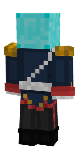 Black skin: body, back render