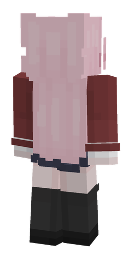 Black skin: body, back render