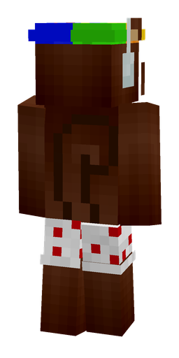 Brown skin: body, back render