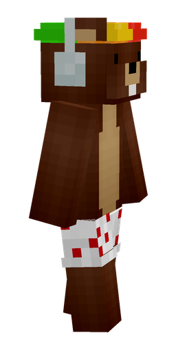 Brown skin: body, right side render