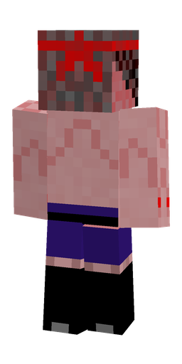 Black skin: body, back render
