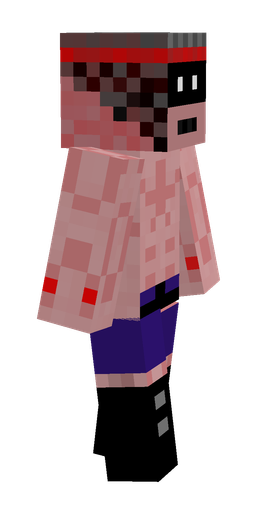 Black skin: body, right side render
