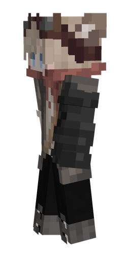 Black skin: body, left side render
