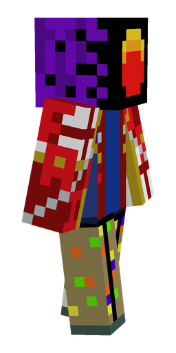 Blue skin: body, right side render