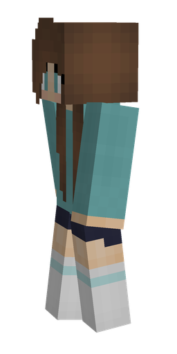 Blue skin: body, left side render