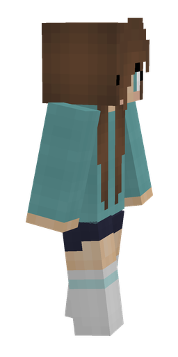 Blue skin: body, right side render