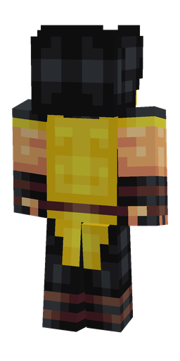 Black skin: body, back render