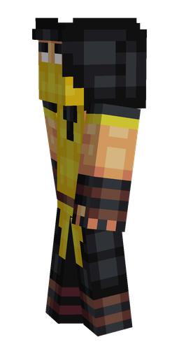 Black skin: body, left side render
