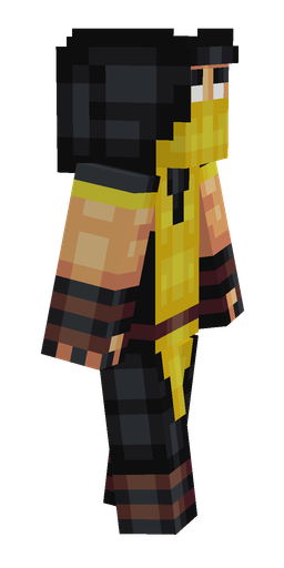 Black skin: body, right side render