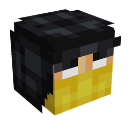 Black skin: head render