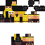 Black skin: raw texture render