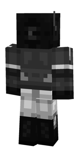 Black skin: body, back render