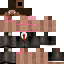 Black skin: raw texture render