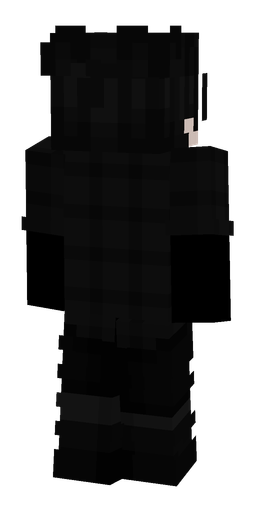 Black skin: body, back render