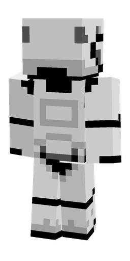 Black skin: body, back render