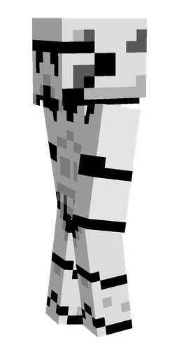 Black skin: body, left side render