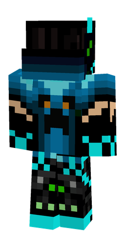 Black skin: body, back render