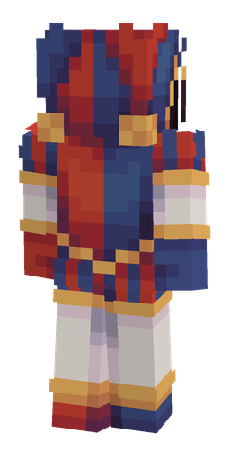 Blue skin: body, back render