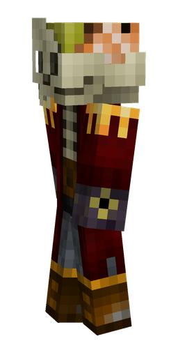 Black skin: body, left side render