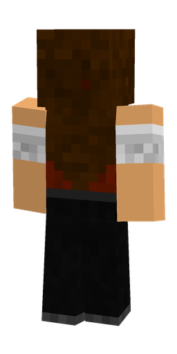 Black skin: body, back render