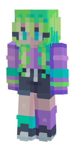 Blue skin: body, front render