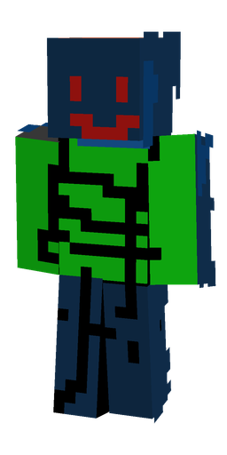 Blue skin: body, back render