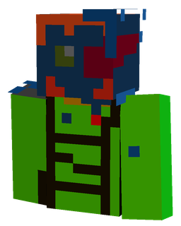 Blue skin: bust render