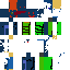 Blue skin: raw texture render