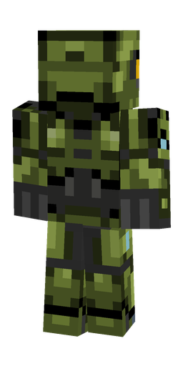 Black skin: body, back render