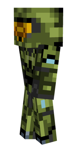 Black skin: body, left side render