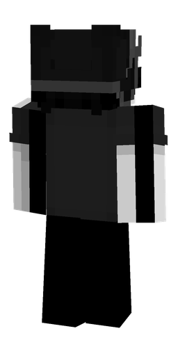 Black skin: body, back render