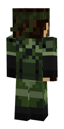 Black skin: body, back render