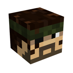 Black skin: head render