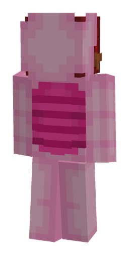 Pink skin: body, back render