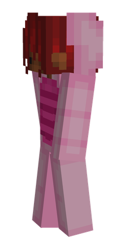 Pink skin: body, left side render
