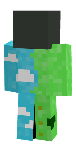 Black skin: body, back render