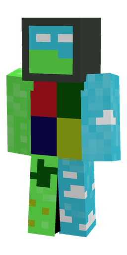 Black skin: body, front render