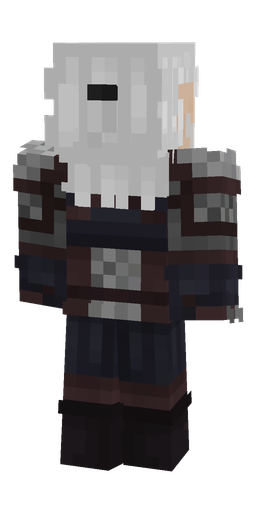 Black skin: body, back render