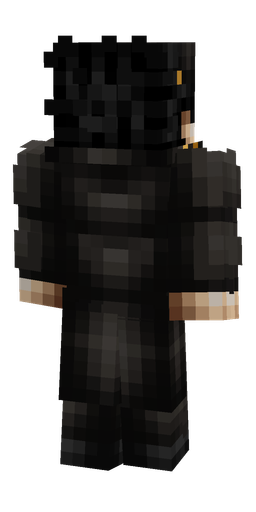 Black skin: body, back render