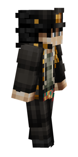 Black skin: body, right side render