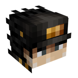 Black skin: head render
